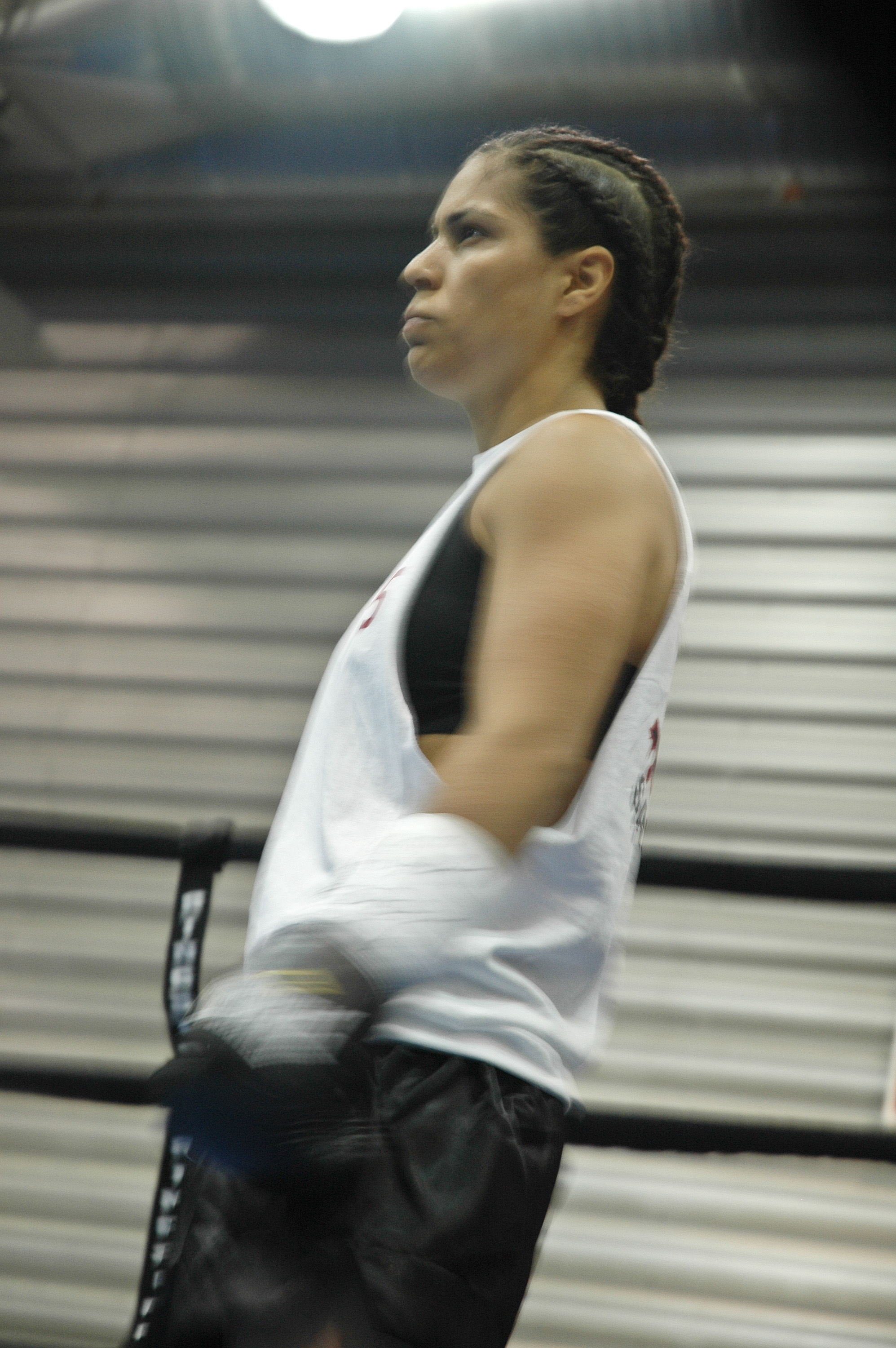 Fast feet. Fierce focus. Pro fighter Jennifer Santiago shows that boxing is a close relation to squash…
