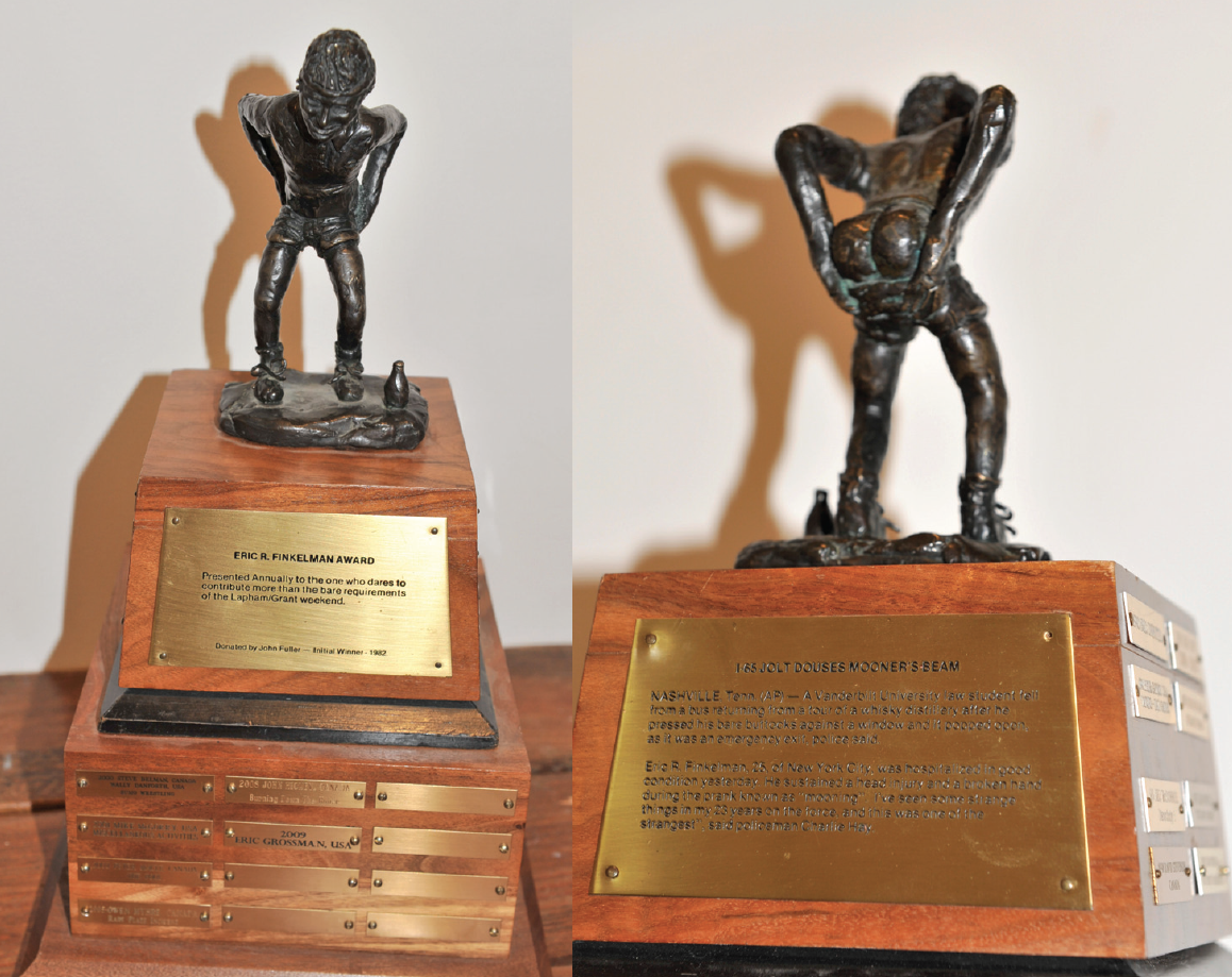 One of the most celebrated and unusual awards in squash, the Eric R. Finkelman has been given out at the Lapham Grant weekend for over thirty years.