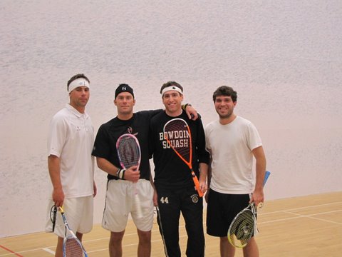 (L-R) Open winners Greg Park and Dave Rosen, with finalists Zach Linhart and Matt Dresher; and in the Women's division.