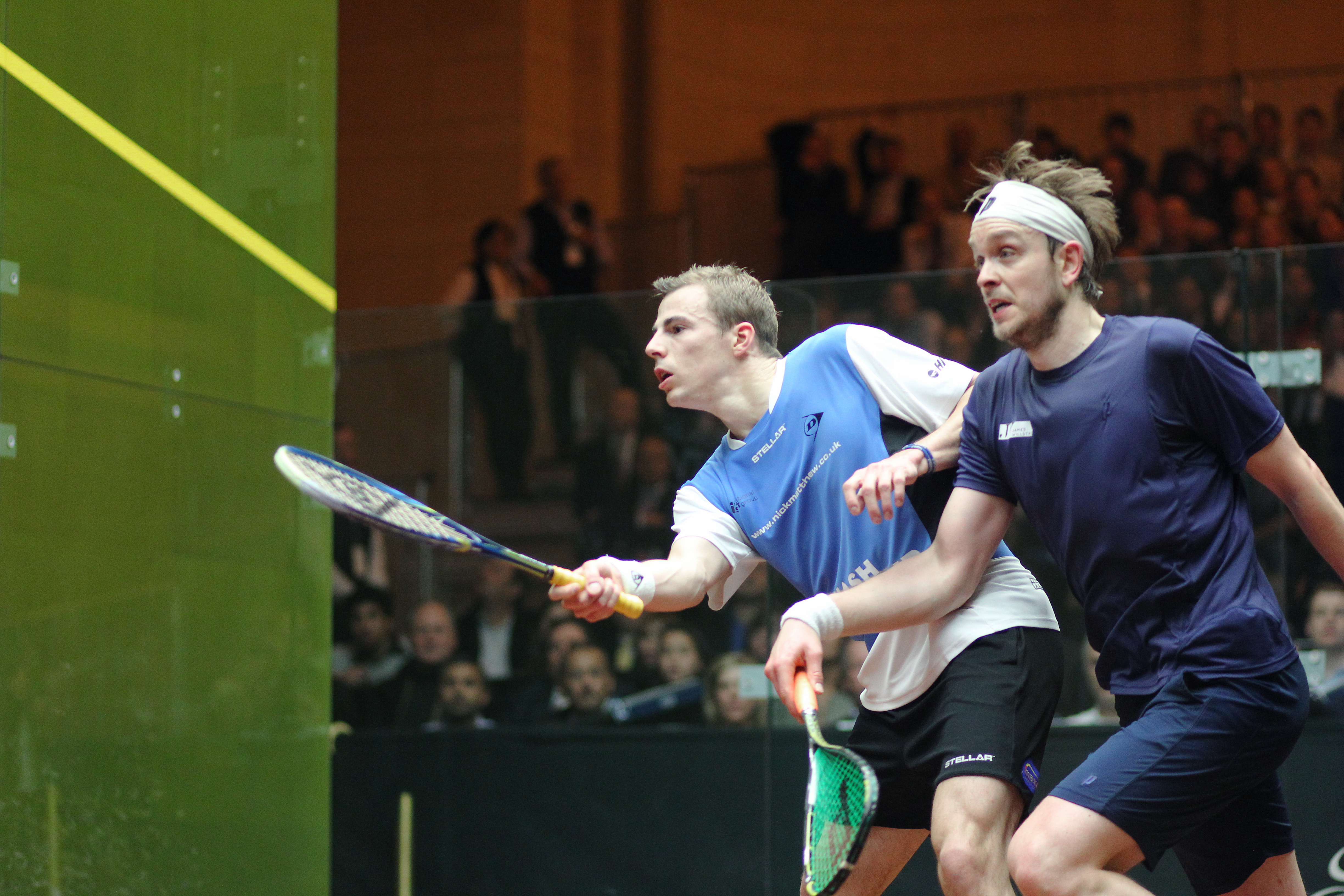 For nearly twenty years, these two Yorkshiremen have battled on squash courts around England and around the world. In the past four years, Nick Matthew (L) has had the better of James Willstrop, including at the 2012 J.P. Morgan Tournament of Champions.