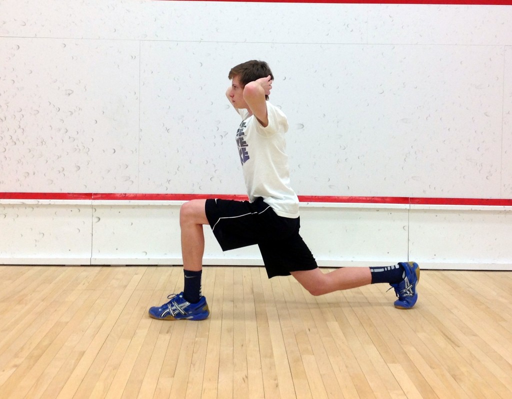 Drop Lunge finish position. 