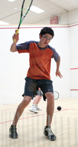 Until he dropped the first game of the Boys' U15 final, second-seeded Diego Elias hasn't been tested. After that 12-14 opener, Elias dominated the next three, 11-9, 11-5, 11-0, to take the hardware back to Lima, Peru.