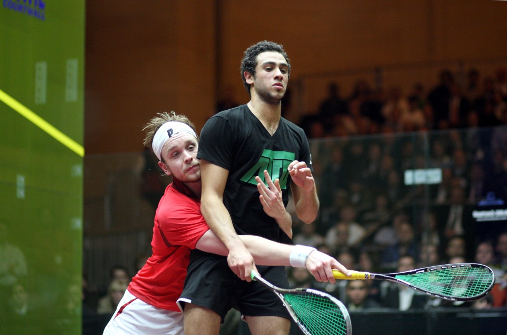 Unlike most matches Ashour dominates, when opponents are left to wonder where the ball has gone, Willstrop was never left to guess. So even when Ashour played straight, Willstrop was right there for the winner or, in this case, the easy let ball.