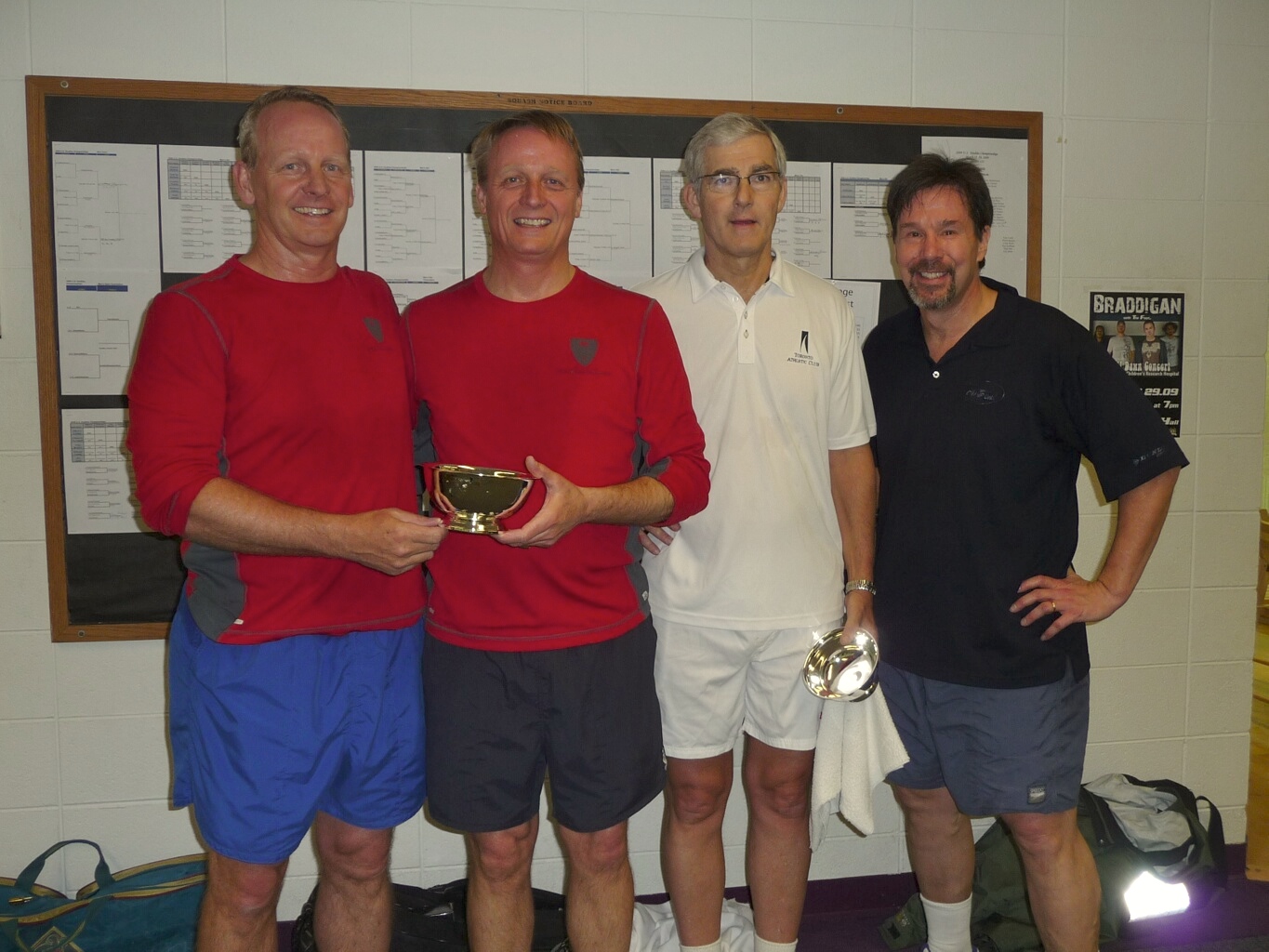 M50+ winners John & Tom Boldt with runners-up Clive Caldwell & John Nimick