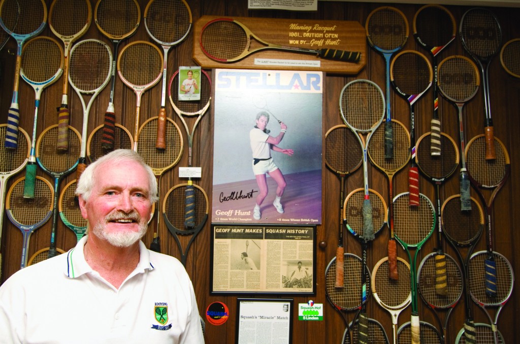 “What do I treasure most? When you take the fun of the hunt, rarity, historical value, Geoff Hunts 1981 British Open racquet with impeccable provenance has to be it. I recently had the pleasure of an old squash mate telling me that he had been talking to Geoff and told him he had been to my place. He told Geoff of admiring his racquet in the display. Geoff replied, ‘It could not be in a better place!’...a wonderful accolade.” —Bert Armstrong
