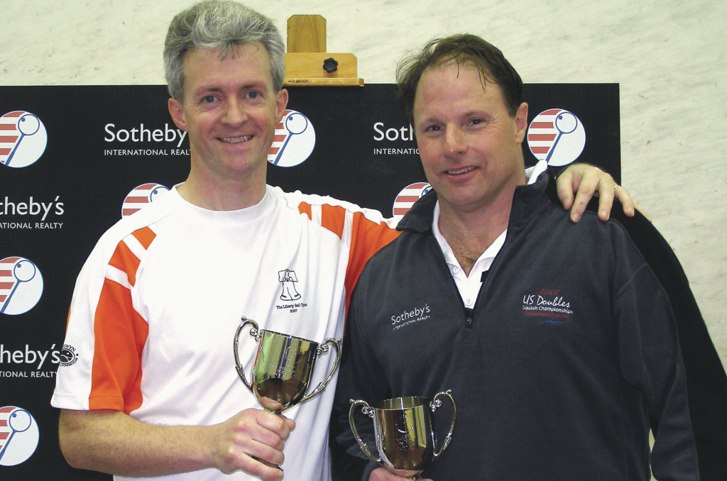 Dominic Hughes (above, L) won his second National Championship in three weeks by winning the Men’s 45+ with Rich Sheppard.