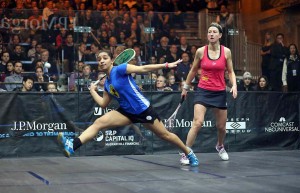 Raneem El Welily in the finals against Alison Waters 